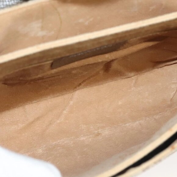 GUCCI GG Supreme Web Sherry Line Bag PVC Beige Gold 904 02 08 Auth 129908 - Picture 11 of 16